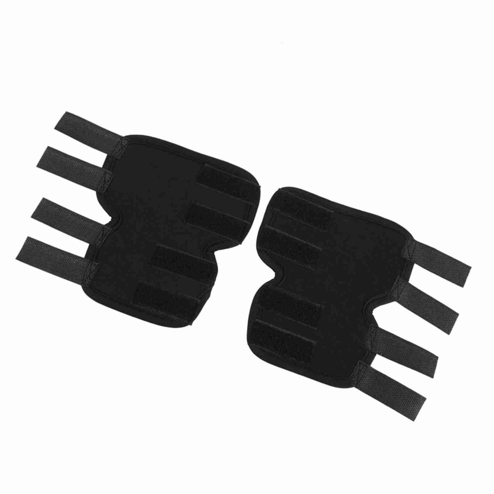 Black 1 Pair Of Dog Rear Leg Brace Pet Surgical Injury Bandage Wrap Heal Wound Protector(, L)