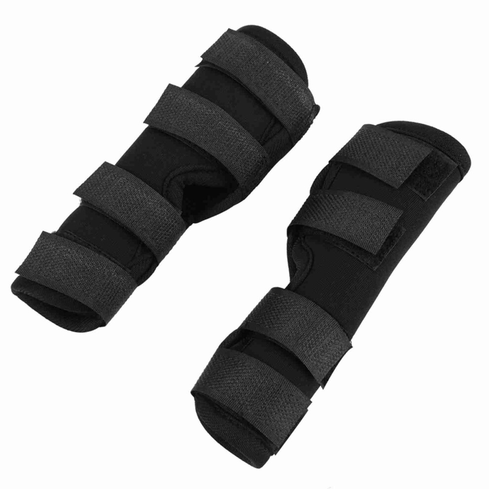 Black 1 Pair Of Dog Rear Leg Brace Pet Surgical Injury Bandage Wrap Heal Wound Protector(, S)