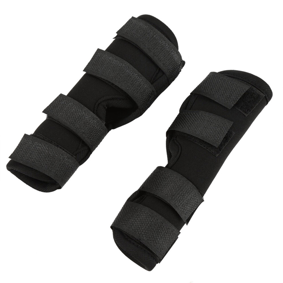 Black 1 Pair Of Dog Rear Leg Brace Pet Surgical Injury Bandage Wrap Heal Wound Protector(, M)