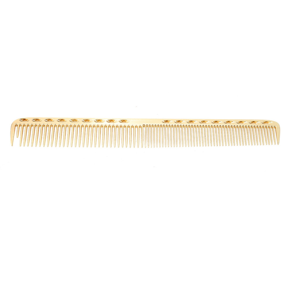 Professional Hair Comb Space Aluminum Stainless Steel Anti  static Comb Beauty Tools Gold02