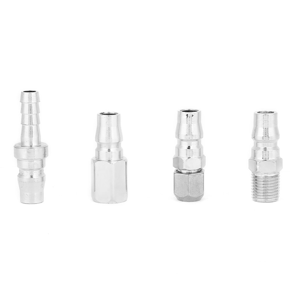 8Pcs 1/4Â Pneumatic Quick Fittings Release Plug Socket Connector Set For Air Compressor Hose 8741324135376