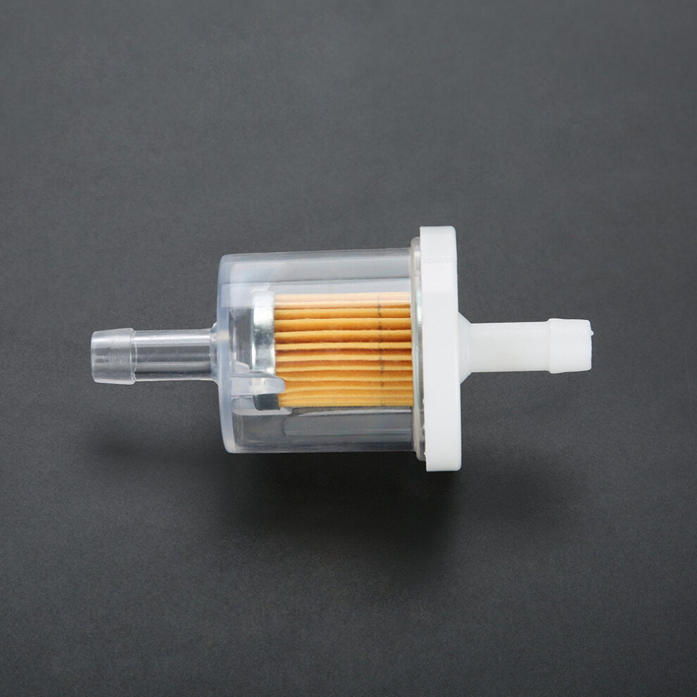 10Pcs 1/4Inch Plastic Inline Mini Small Engine Fuel Gas Filters For Lawnmower Motorcycle 4391324136046