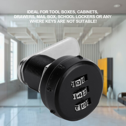 3 Digit Code Combination Cam Cabinet Zinc Alloy Password Security Coded Lock L19 2