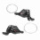 1 Pair Triple Speed Bicycle Gear Shift Derailleur Left/Right Shifter (3x8Speed) 12