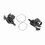 1 Pair Triple Speed Bicycle Gear Shift Derailleur Left/Right Shifter (3x9Speed) 16