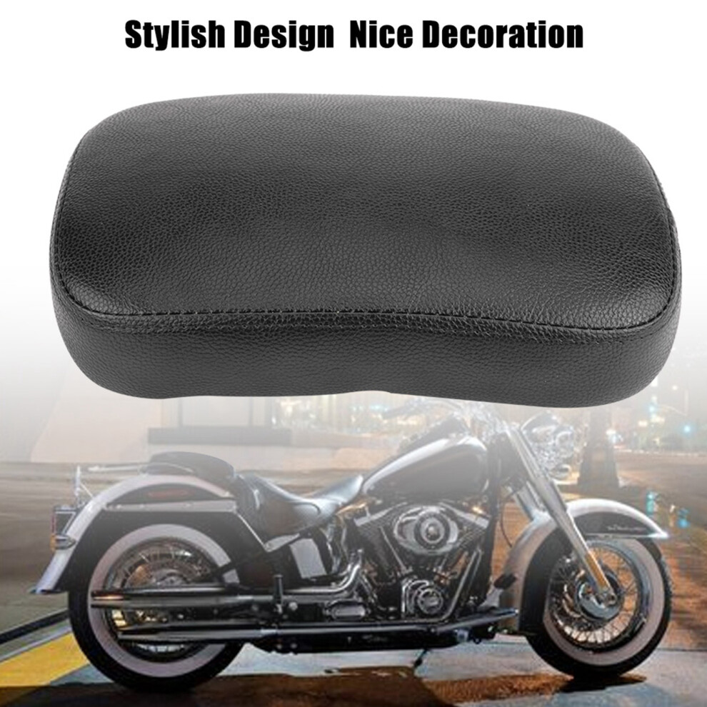 Motorcycle 6 Suction Cup Rear Pillion Passenger Seat For Bobber Chopper Black 9391324137772