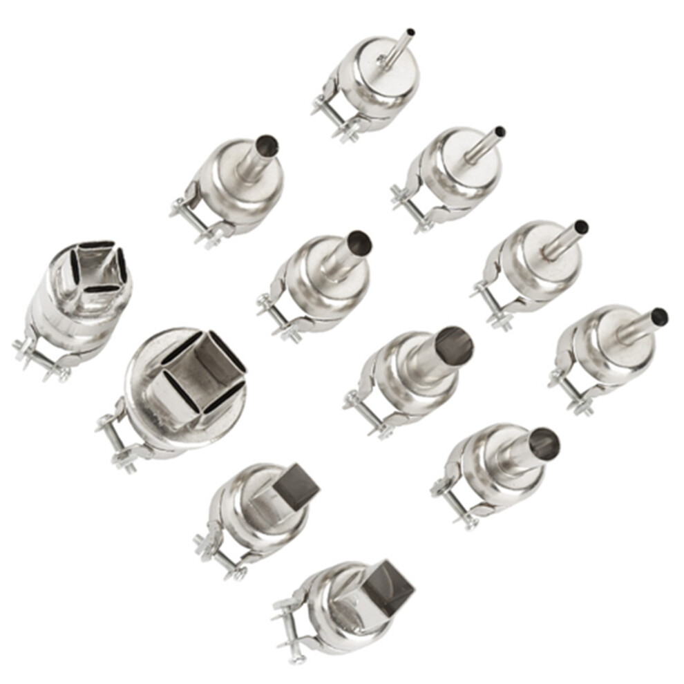 12Pcs Heat Gun Nozzles Kit For 850 Hot Air Soldering Station Repair Tool Accessory 5071324137852
