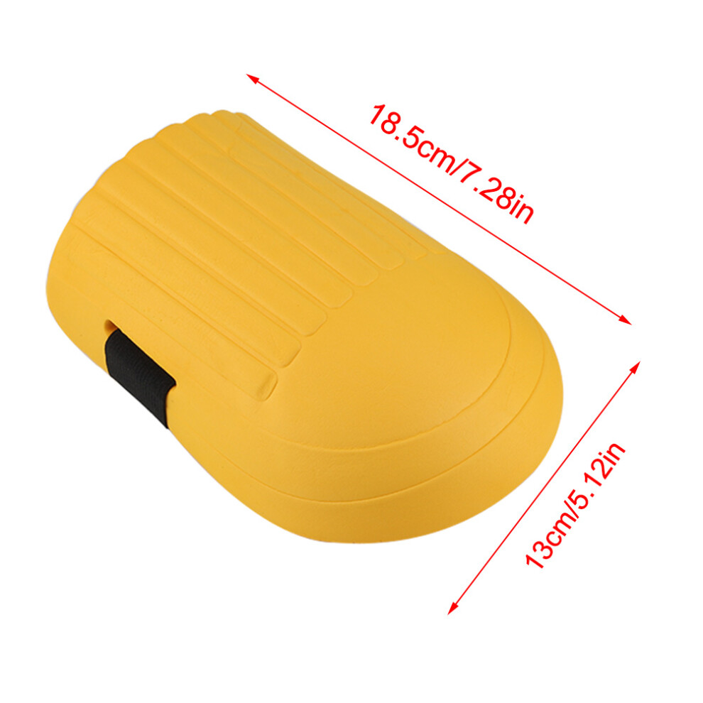 1 Pair Of Eva Knee Pads Kneelet Protective Gear For Construction Gardening Flooring (Yellow) 7691324139205