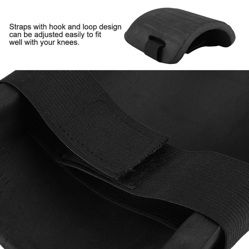 1 Pair Of Eva Knee Pads Kneelet Protective Gear For Construction Gardening Flooring (Black) 4171324139496