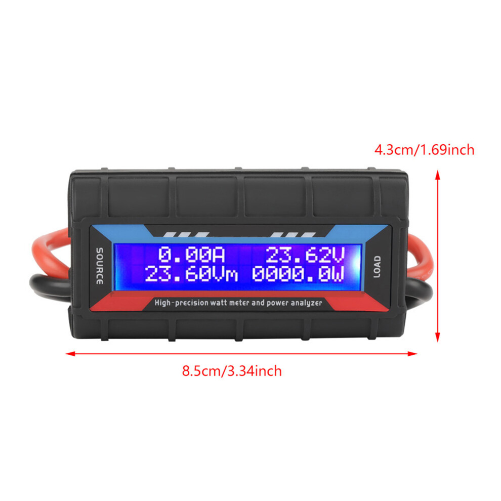 8V~60V High Precision Watt Meter Voltage Amp Meter Power Analyzer For Model Airplane (130A) 4961324139714