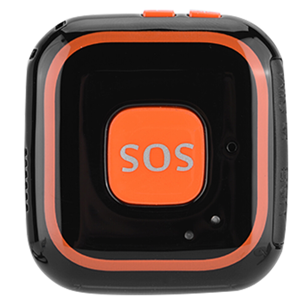 Mini GPS Tracker Locator Kids Personal SOS Alarm APP Tracking (Black)