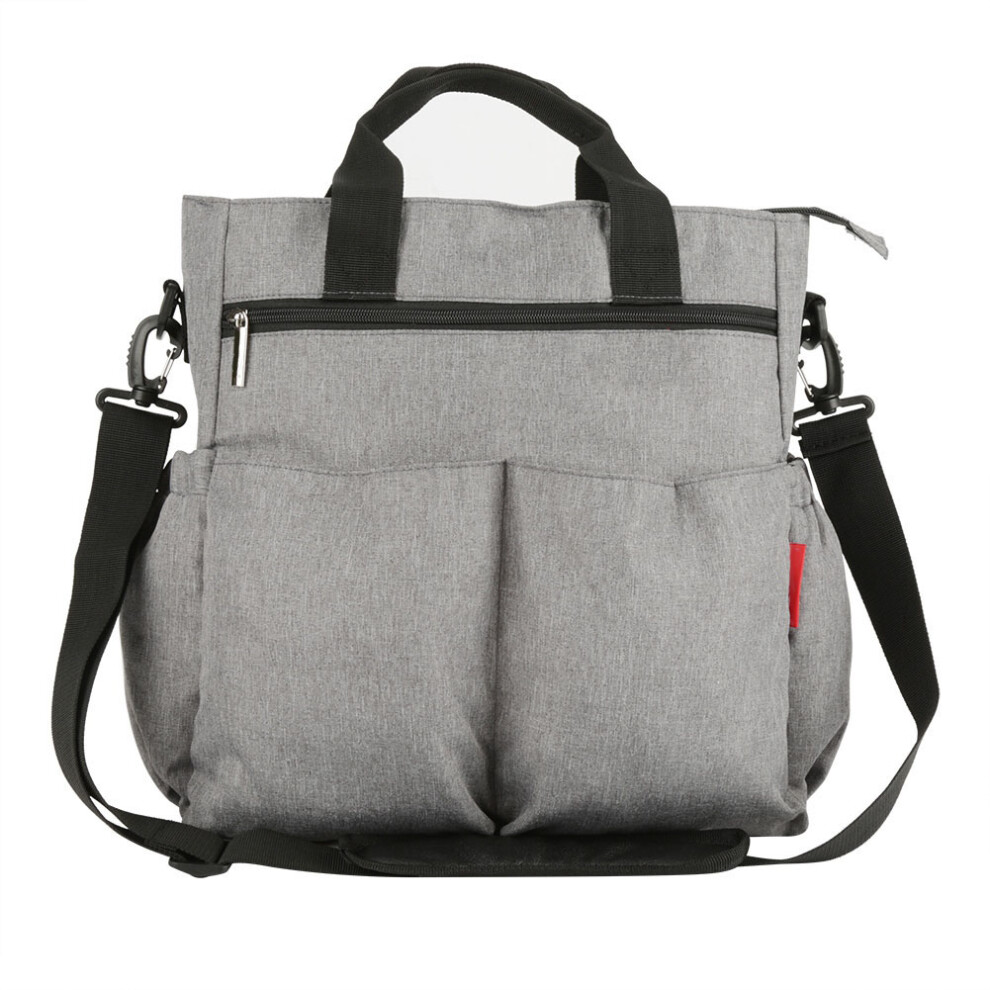 Insular Baby Diaper Nappy Bag Large Capacity Oblique Portable Cart Suspension For Mommy( Gray