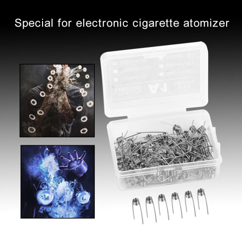 100PCS Electronic Cigarette Accessory Atomizer Heating Wire Coil Resistance Wire (24GA/0.5Ohm)