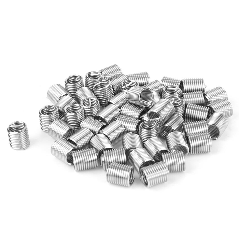 50Pcs Stainless Steel Coiled Wire Helical Screw Thread Inserts M8 X 2D 9431324147217