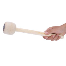 Zuverlässiger Bassdrum-Schlägel mit Wollfilzüberzug für Marschmusik-Perkussion
