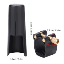PU Ligature Fastener with Plastic Cap for Tenor Sax Saxphone Bakelite Mouthpiece Durable