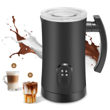 4 in 1 Electric Milk Frother 350ml, Hot & Cold Foam Maker with Milk Steamer for Latte Cappuccino Coffee Hot Chocolate, Automatic Milk Warmer Machine