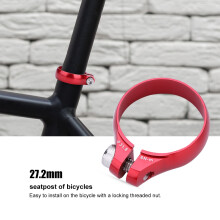 Bike Fahrrad Schraubklemme 31,8 mm für 27,2 Sattelstütze Superleicht Rot