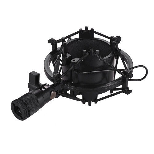 Universaler Mikrofon-Schockhalter für Kondensatormikrofone, Schwarz