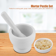 Manual Plastic Garlic Grinder Spices Herbs Mortar Pestle Set Grinding Bowl Kitchen Tool(#3)