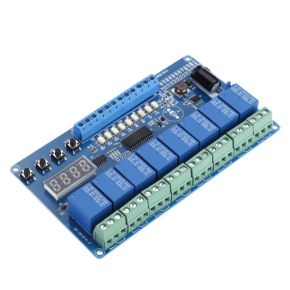 8-36V 8-Channel Multifunction Time Delay Relay Interface Board Module Optocoupler Led 4931324155656