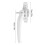 Aluminum Alloy Window Handle for Flat Open External Push Casement Security Lock Hardware Left White 2