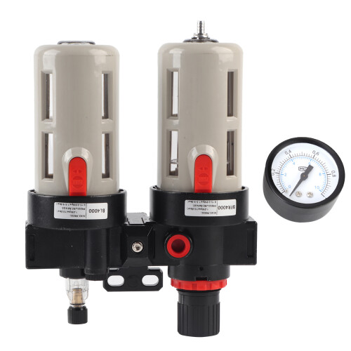 PT1/2 Luftkompressor Filterfalle Öl-Wasser-Separator Kit, 40µm, 60CC Wasserbehälter 1