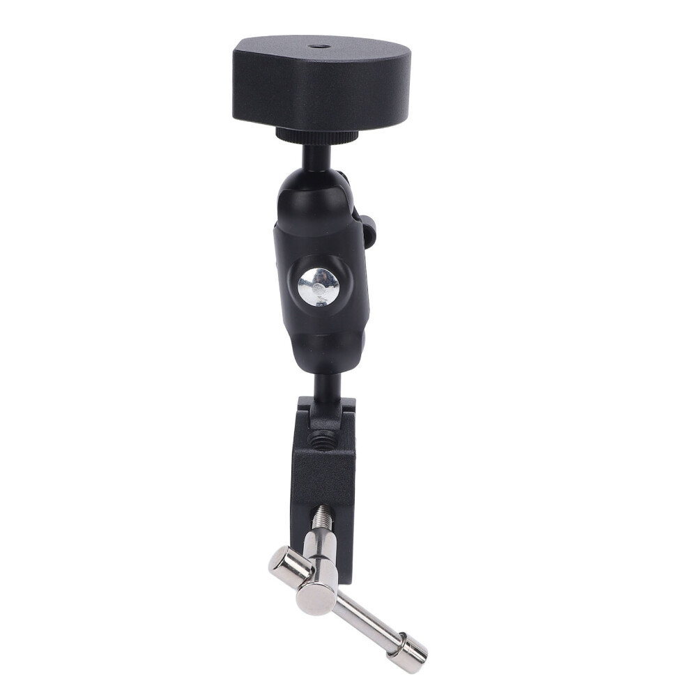 Satellite Clamp Bracket Adapter Set Aluminum Alloy Adjustable Clamp Bracket Kit For Mini For Rv Pole Yacht Black 7661324157028