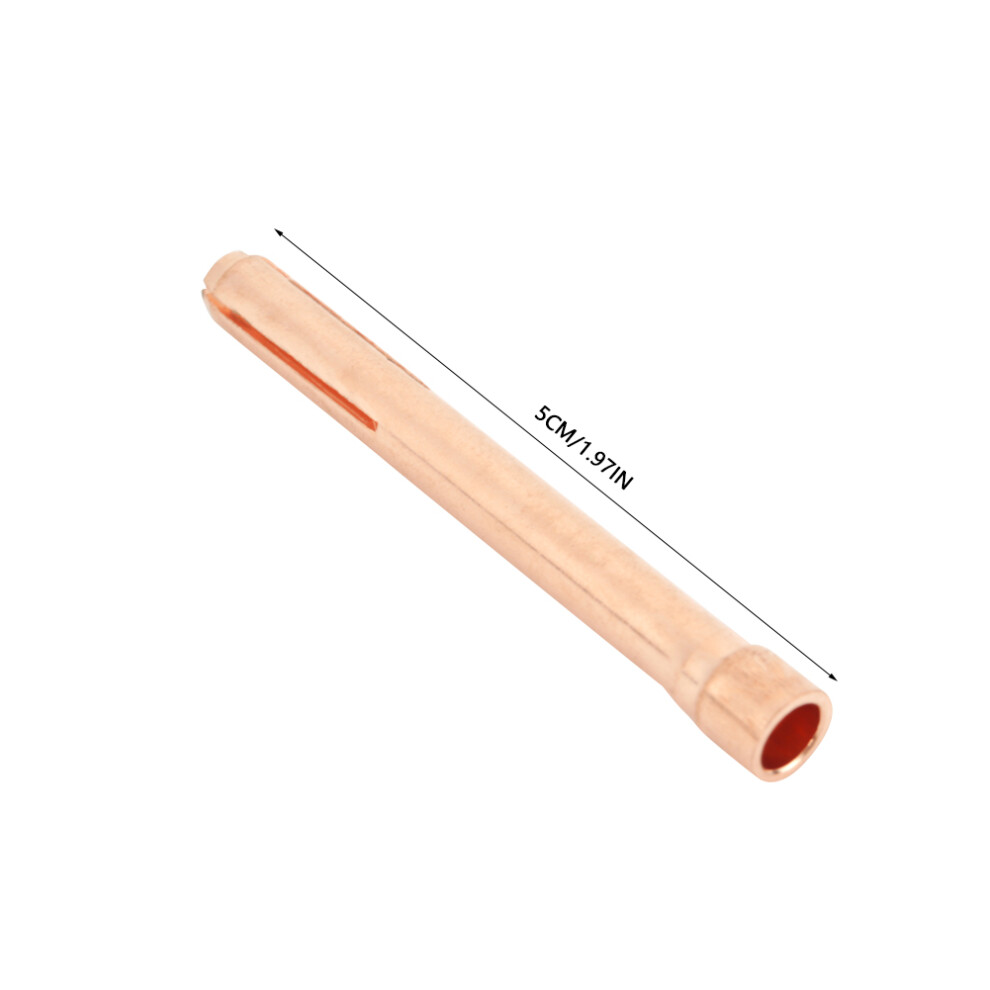 10Pcs 10N24 Welding Torch Collets For Tig Welding Torch Wp-17/18/26 2.4Mm 9331324160219