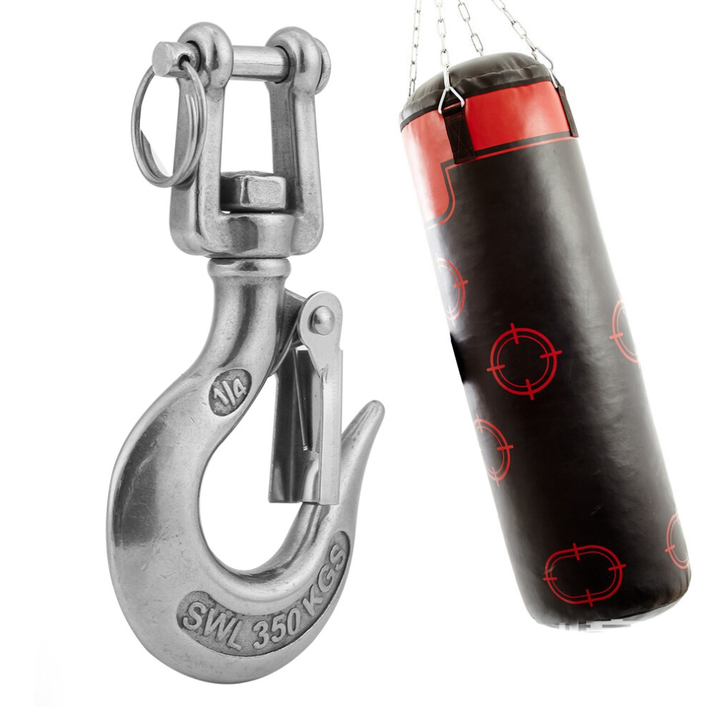 304 Stainless Steel Swivel Eye Clevis Lifting Chain Snap Hook 350Kg Working Load Limit 110Mm 4931324161107