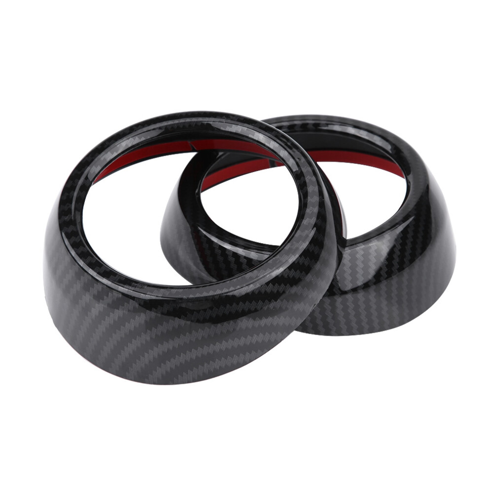 2Pcs Front Side Air Vent Trim Cover Frame For Hyundai Encino Kauai Kona 17-20 Suv(Carbon Fiber) 7601324161076