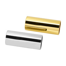 2 Pieces Stainless Steel Slides for Guitar Sringed Instrument