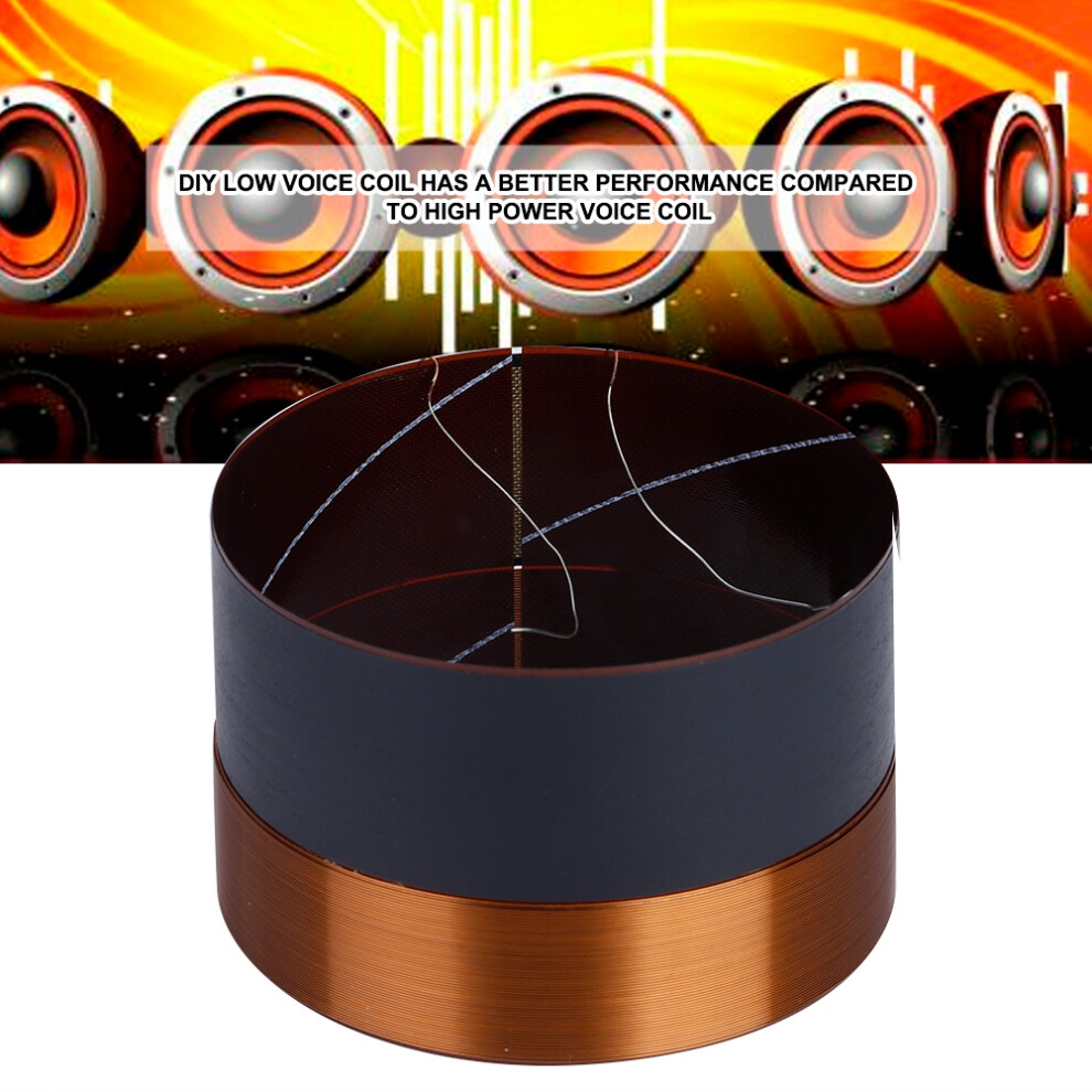 1Pcs 75.5Mm Audio Bass Speaker Voice Coil Woofer Sound Drive Aluminium Black 5031324161752