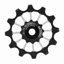 Keramiklager-Schaltrollenrad aus Aluminiumlegierung für Fahrrad, schwarz