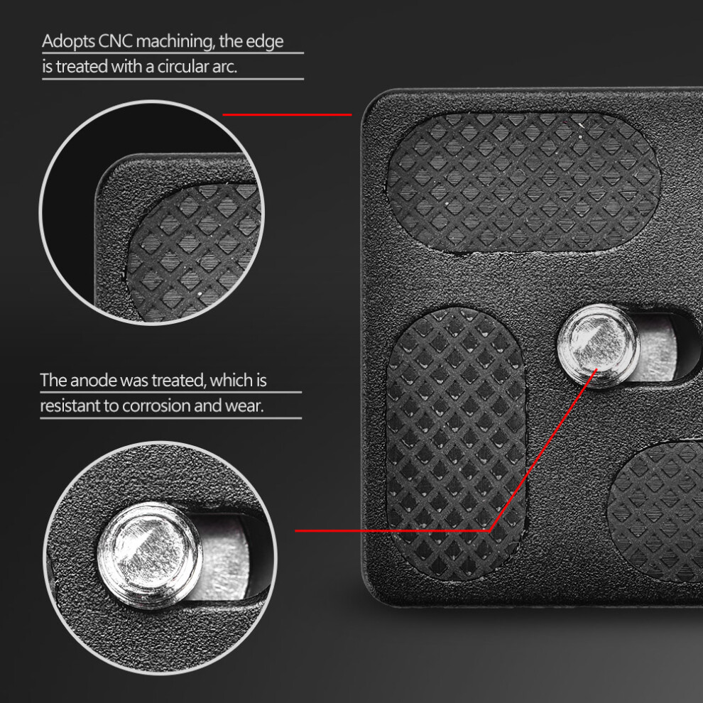 Quick Release Plate With 1/4Inch Screw Mount For Arca Benro Tripod Ball Head Slr Camera (Pu40) 7891324162207