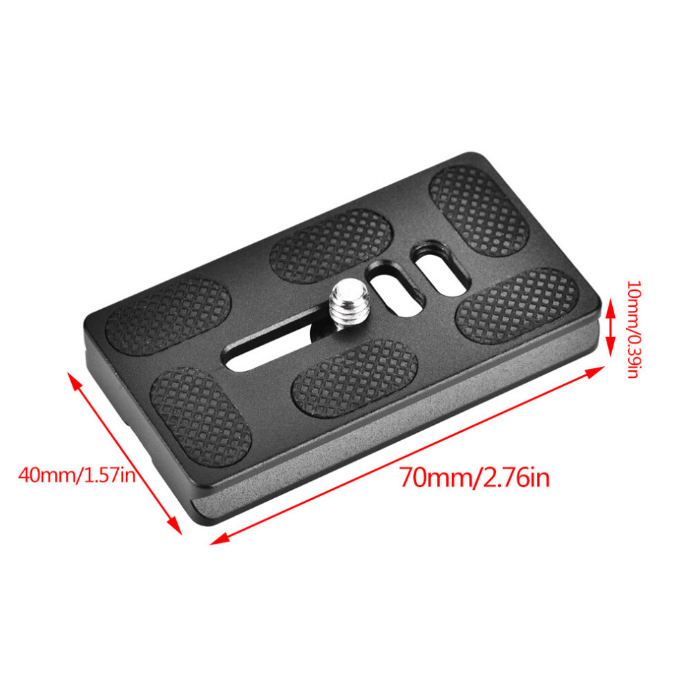 Quick Release Plate With 1/4Inch Screw Mount For Arca Benro Tripod Ball Head Slr Camera (Pu70) 8751324162197