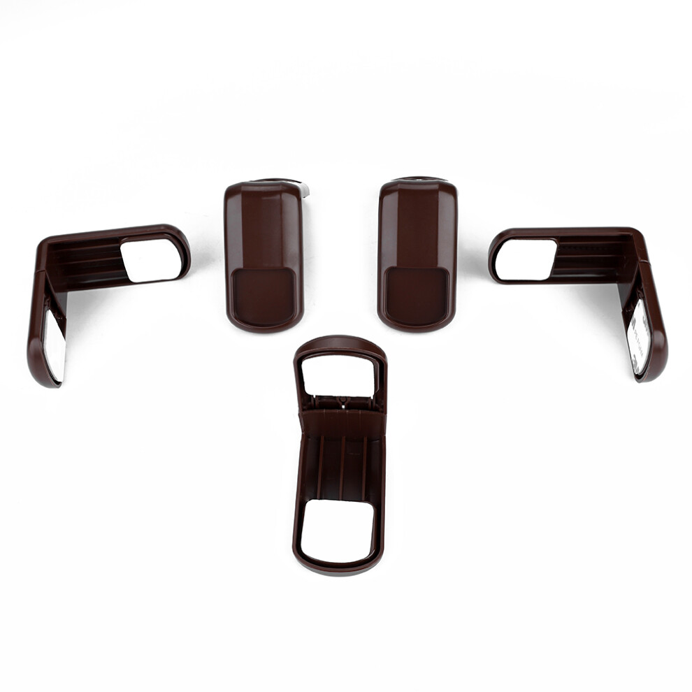 5Pcs Cabinet Drawer Door Locks Kids Children Protect Safety Home Accident Proof Lock(Brown)
