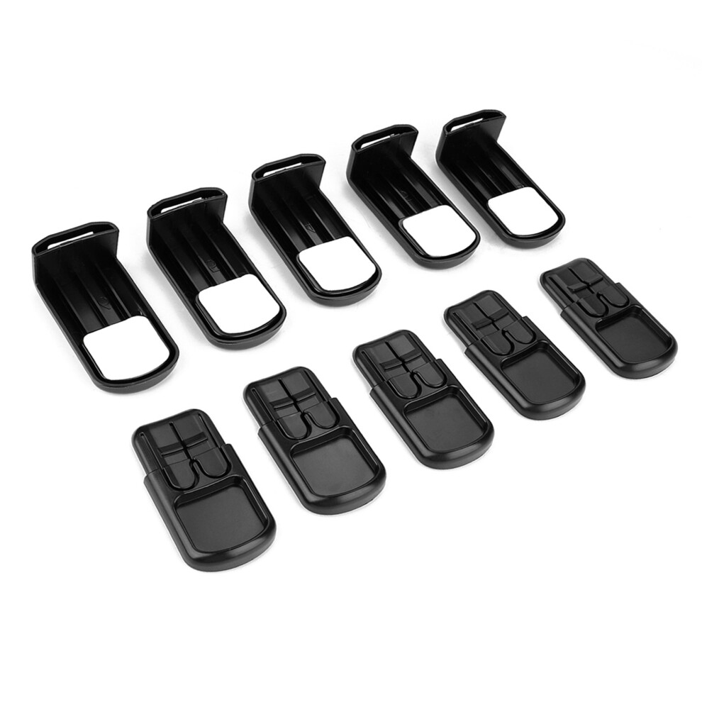 5Pcs Cabinet Drawer Door Locks Kids Children Protect Safety Home Accident Proof Lock(Black)