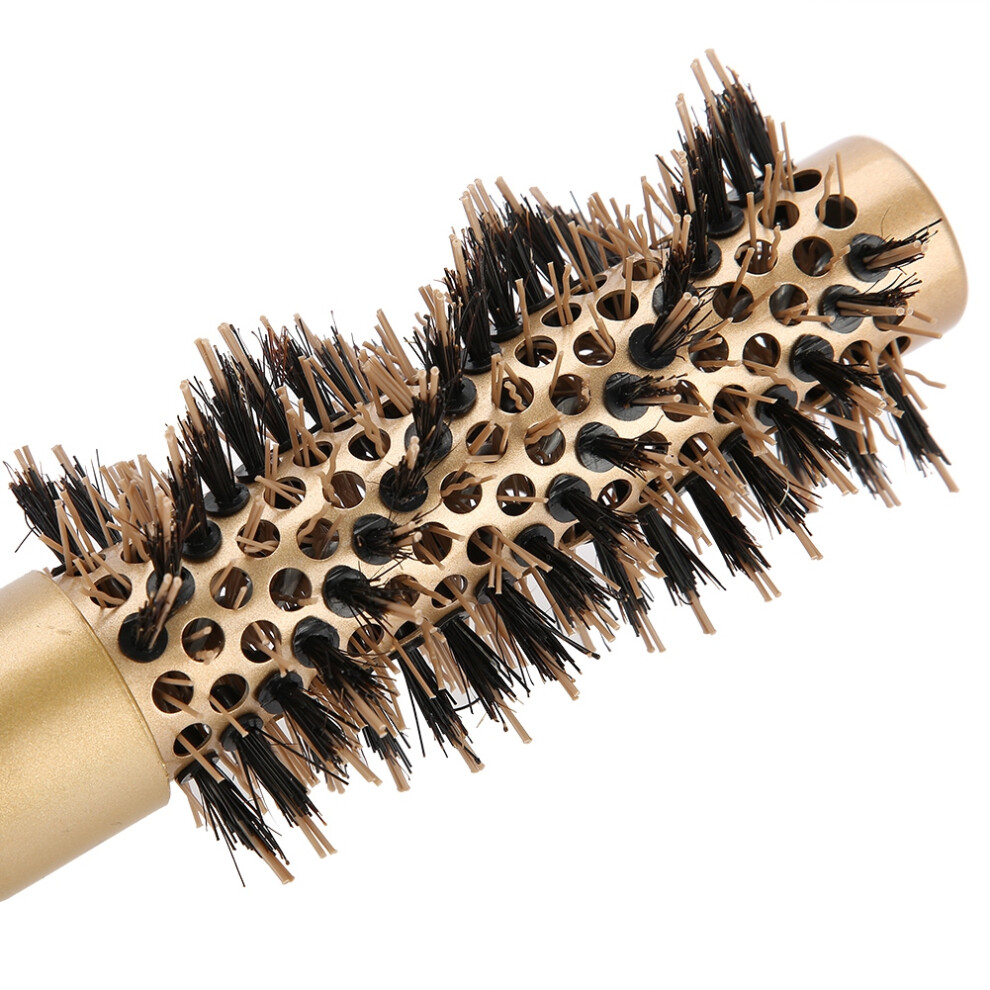 Unisex Professional Anti Static Round Hair Comb Salon Styling Brush Twill Nylon Broach(25Mm)