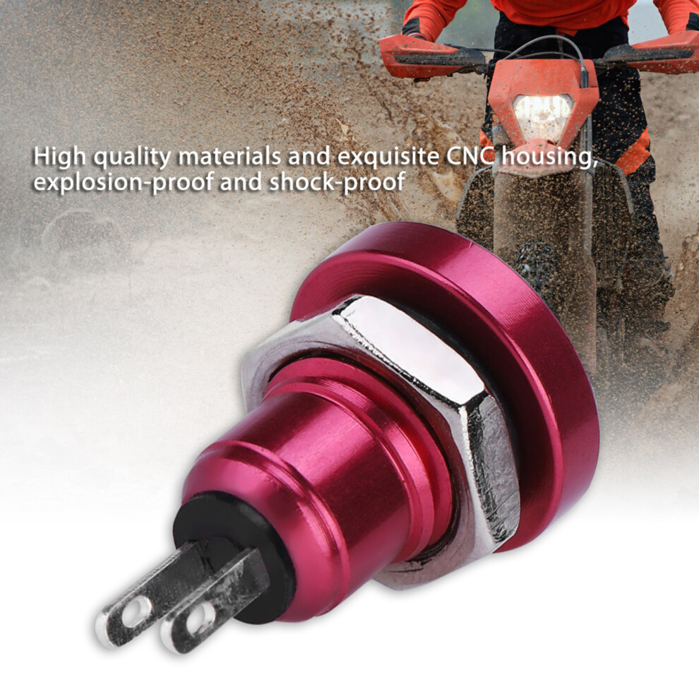 1A 24V 8Mm Mini Waterproof Car Momentary Push Button Power Switch Zinc Aluminium Alloy 4241324164078