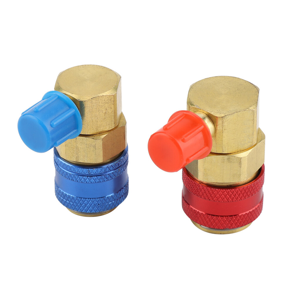 Pair Of R134a Car Air Condition Fluoride Joints Quick Couplers Connectors For Refrigerant R134a 4121324165162