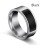 Intelligenter NFC Wasserdichter Ring 144 Byte Edelstahl Schwarz Größe 10 6