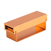 Aluminium Disinfection Box Case Dental Bur Burs Block Holder Autoclavable Dentist Tool Gold