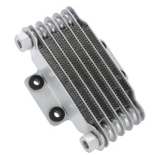 Aluminum 85ml Engine Oil Cooler Cooling Radiator for 100CC-250CC Motorcycle DirtBike ATV Silver