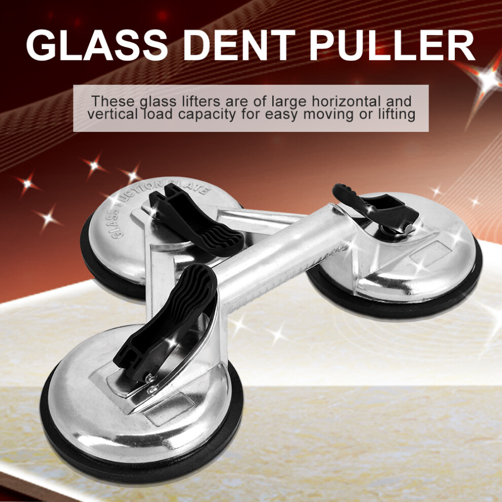 Aluminum Alloy 3 Plates Vacuum Suction Cup Glass Lifter Puller For Moving Glasses Tiles Mirrors 7691324167901