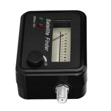 9502 Satellitenfinder, Schwarz & Weiß, 13-18V DC, Kompakt & Empfindlich