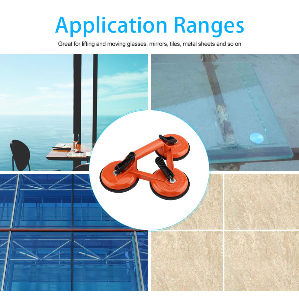 Aluminum Alloy Vacuum Suction Cup Glass Lifter Puller For Moving Glasses Tiles Mirrors (#3) 7901324168038