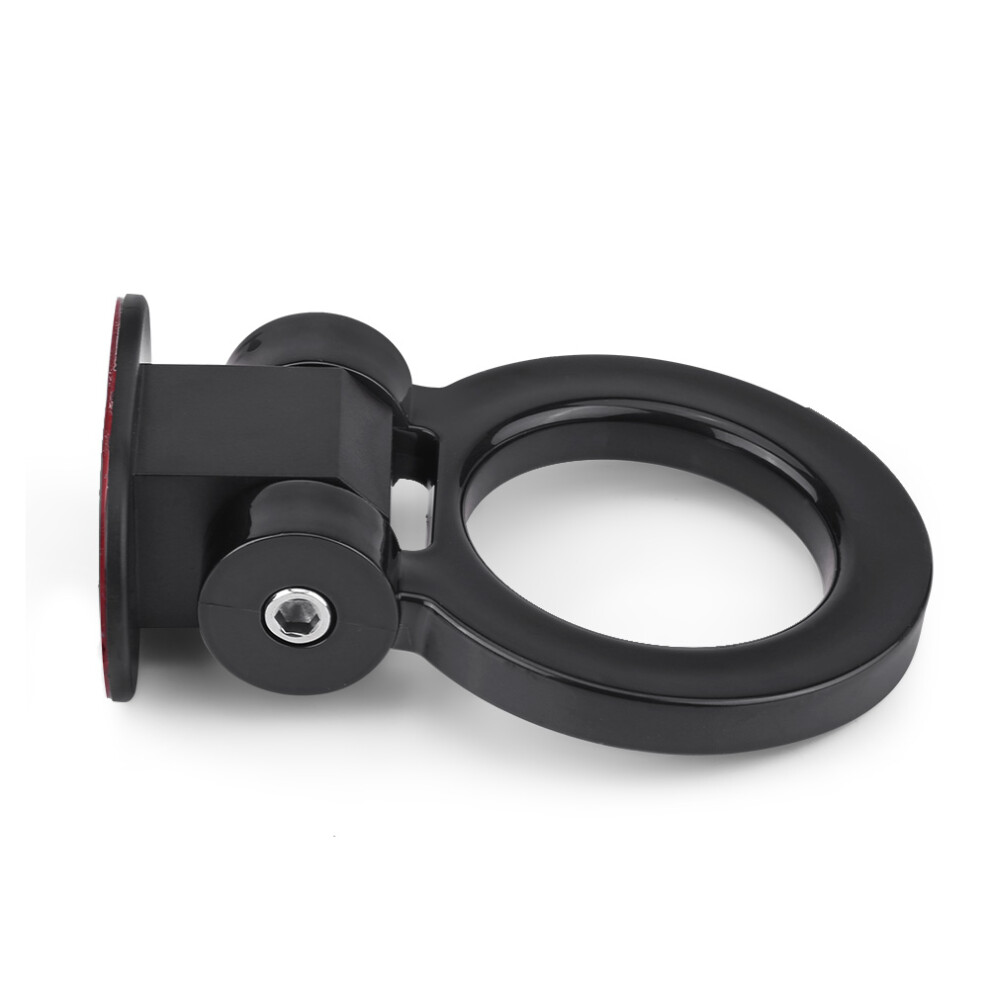 Car Modified Adhesive Traction Round Ring Towing Bars Trailer Hook Decoration (Blackï¼ Black 8481324168560