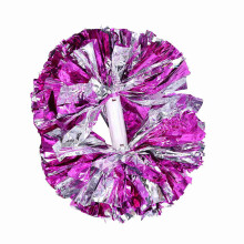 Cheerleader Aerobics Pom Poms Pompoms for Dance Party School Sports Competition (Rose  Silver)