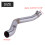 Motorcycle Modification Exhaust Vent Middle Link Pipe for Benelli TRK 502 3